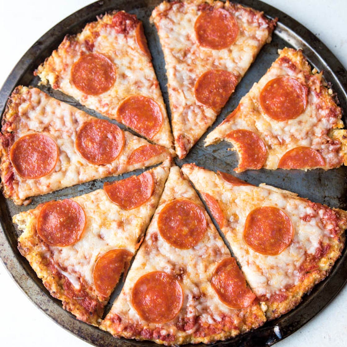 Keto Low Carb Cauliflower Pizza