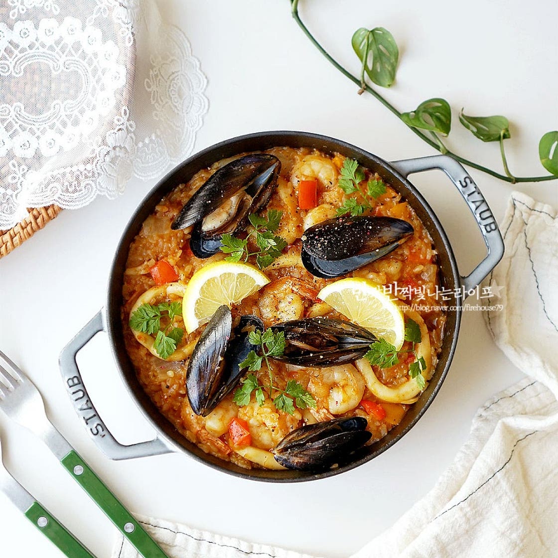 해물 빠에야 만들기 파에야 만드는법 해물믹스 요리
