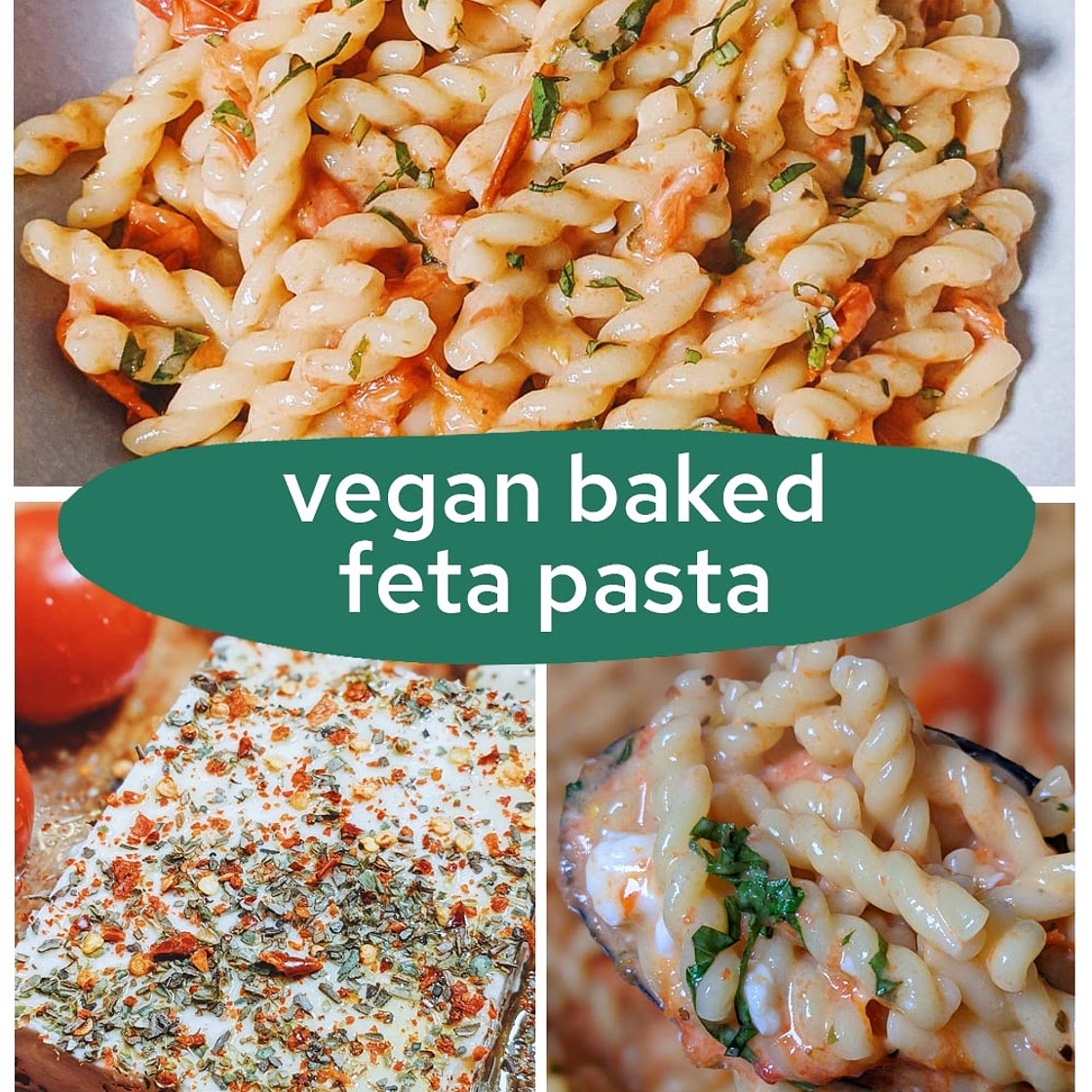 Vegan Baked Feta Pasta (from TikTok!)