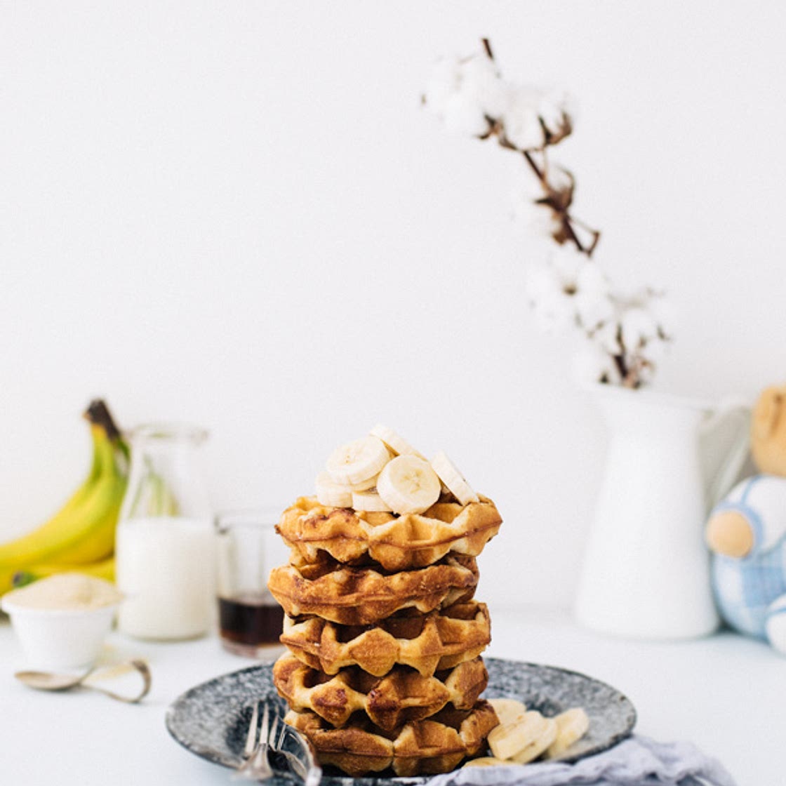 gaufres aux céréales de bébé