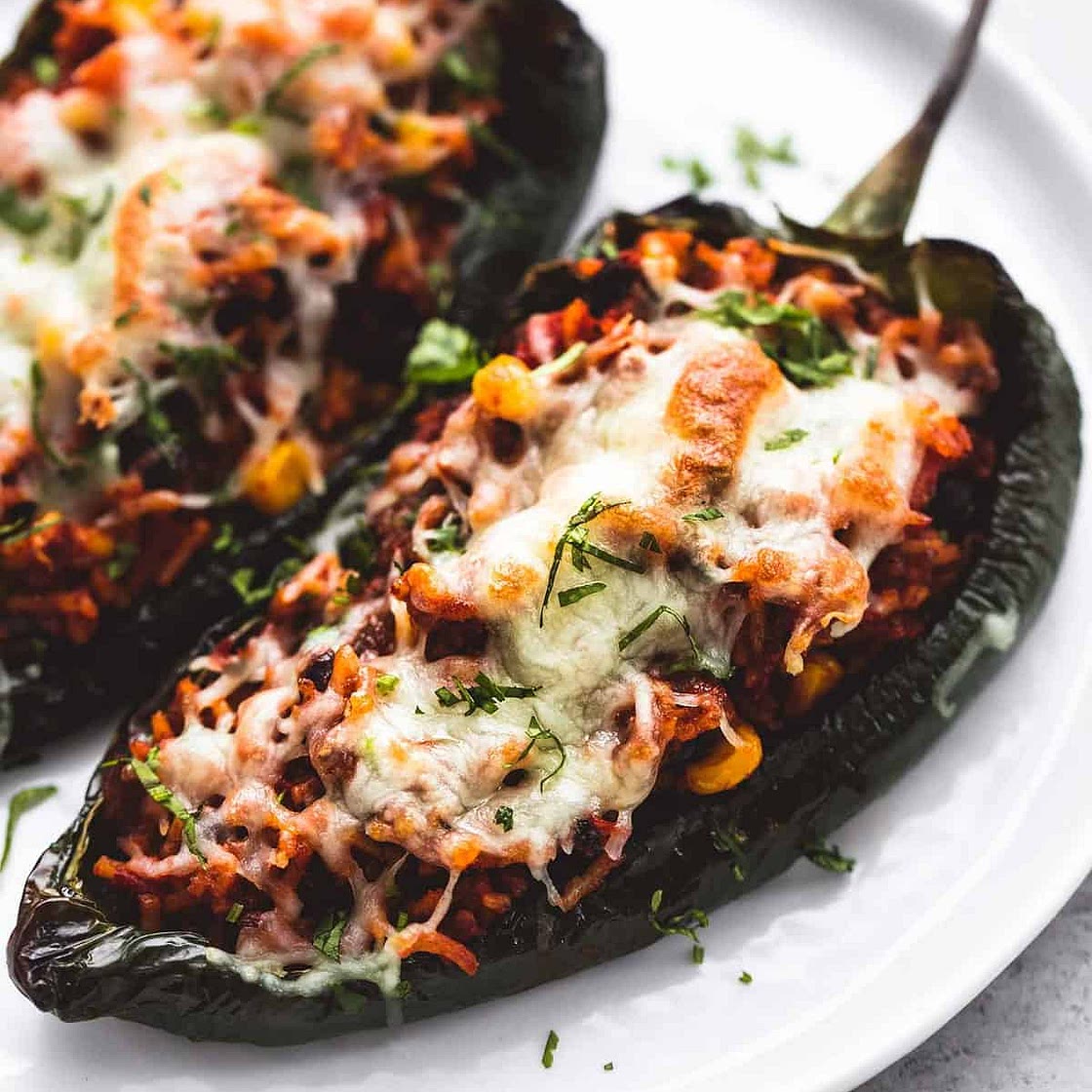 Southwest Stuffed Poblano Peppers
