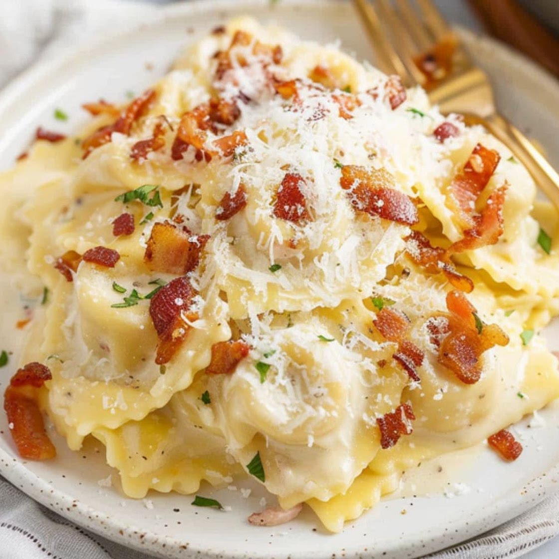 Olive Garden Ravioli Carbonara