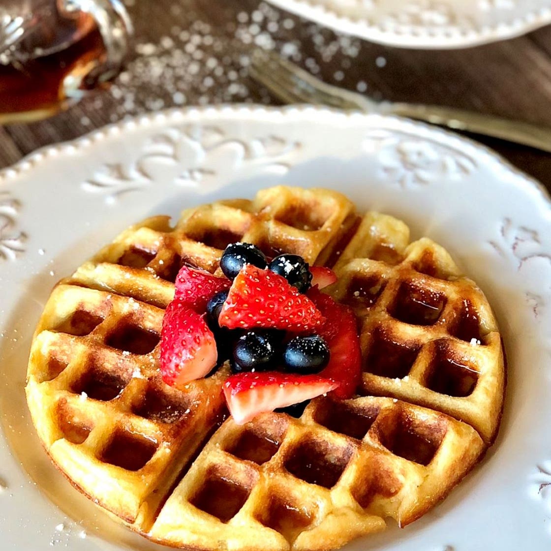 Vanilla Buttermilk Waffles