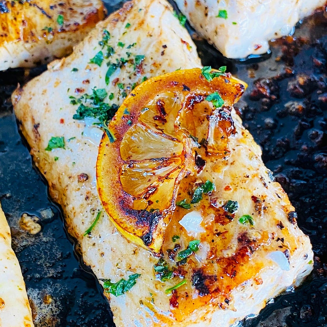 Blackstone Lemon Garlic Mahi Mahi