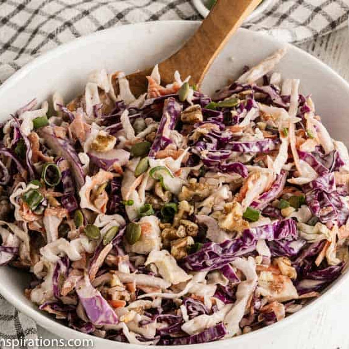 Loaded Keto Crunchy Coleslaw Recipe