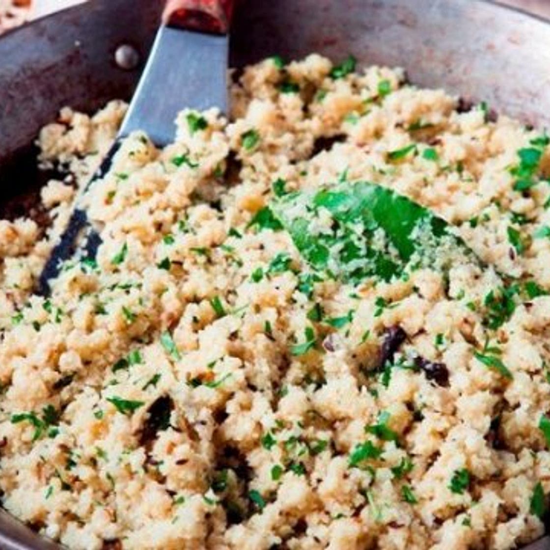 Spiced cauliflower pilau
