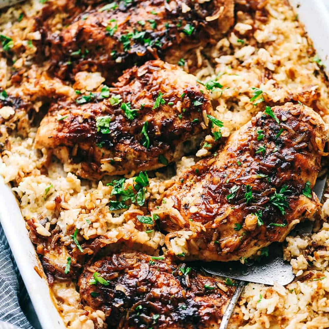 No Peek Chicken and Rice Casserole