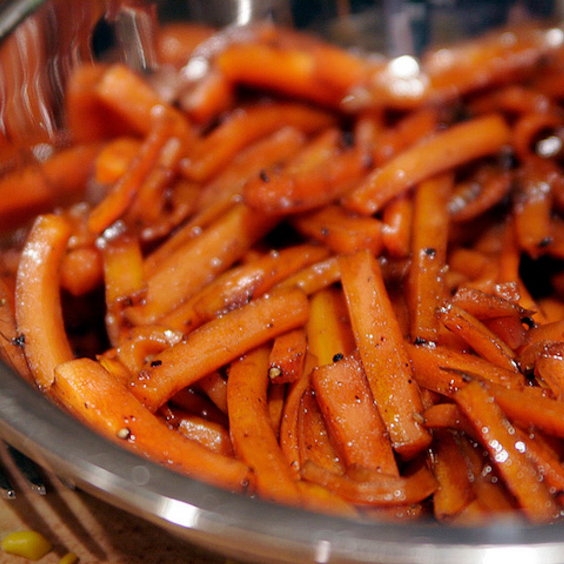 Zanahoria Con Miel, Naranja, y Jengibre