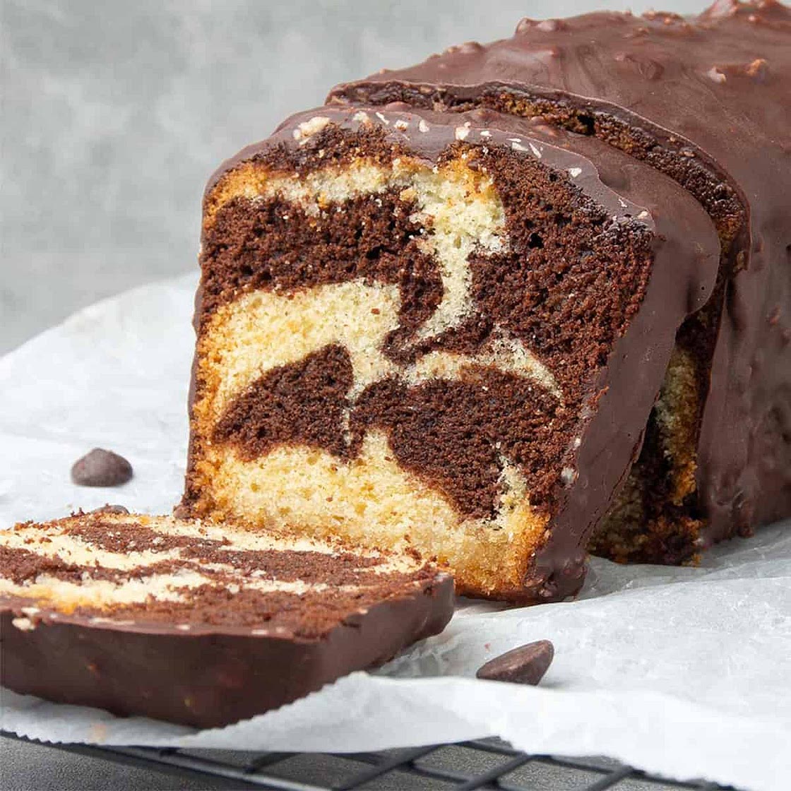 Chocolate Marble Loaf Cake