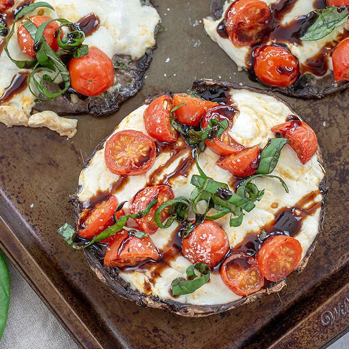 Caprese Stuffed Mushrooms