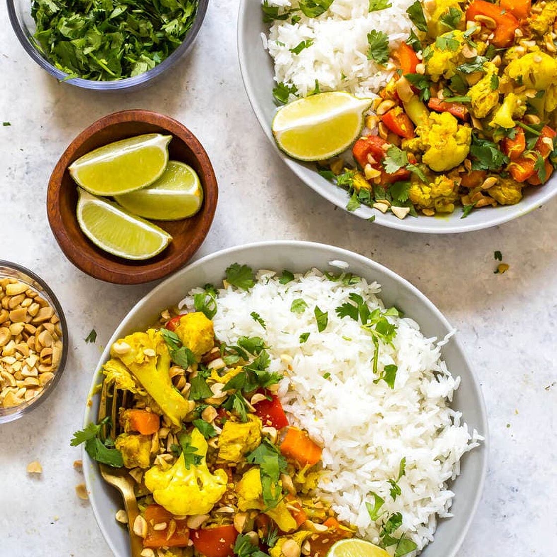 Instant Pot Peanut Chicken Curry