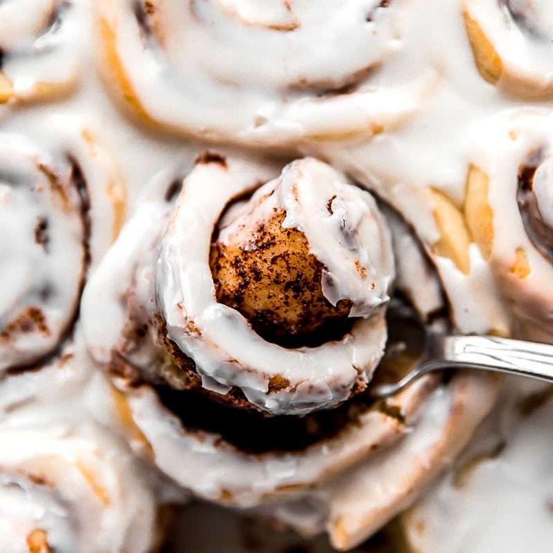 Almond Glazed Cinnamon Rolls