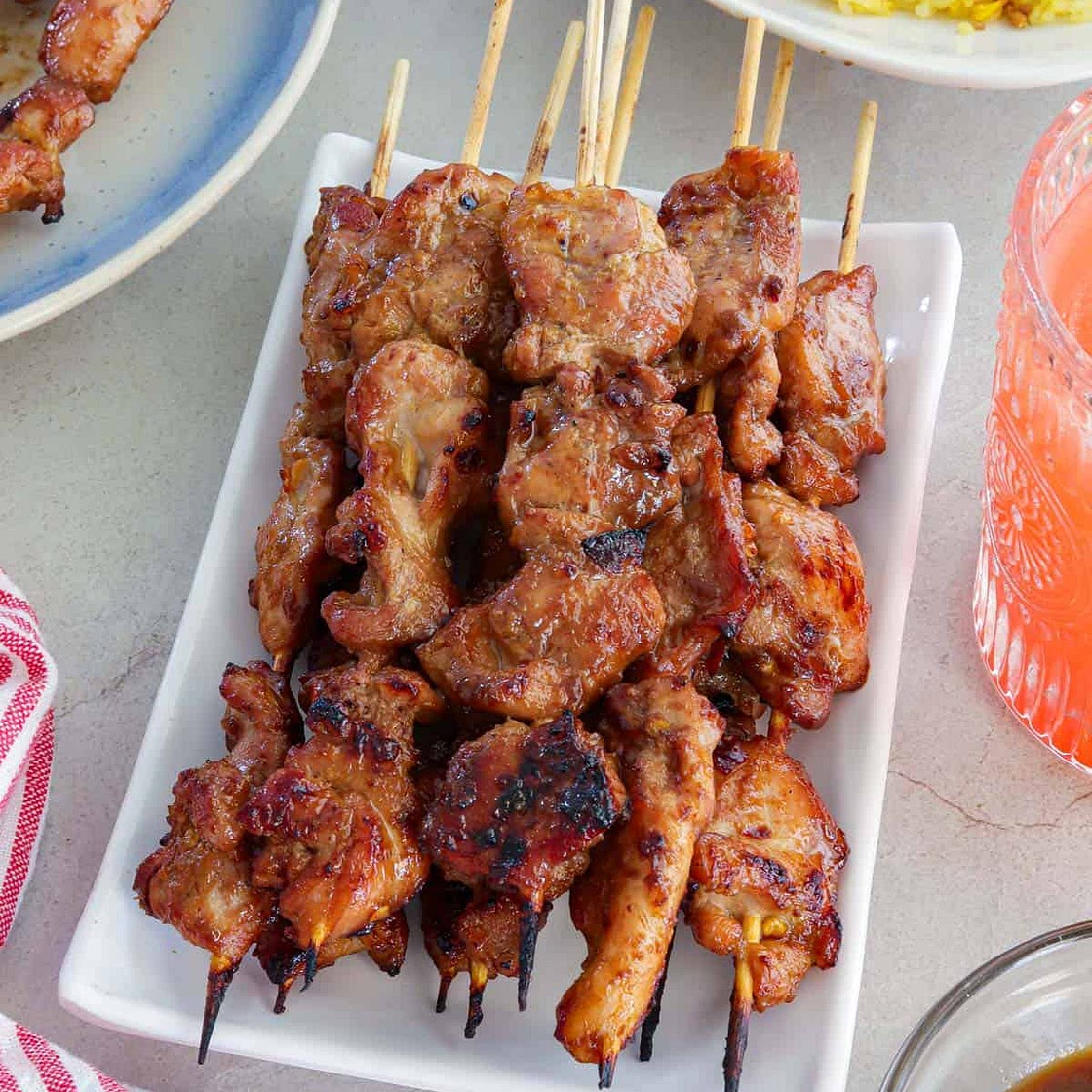 Sweet Mango Barbecue Chicken Skewers