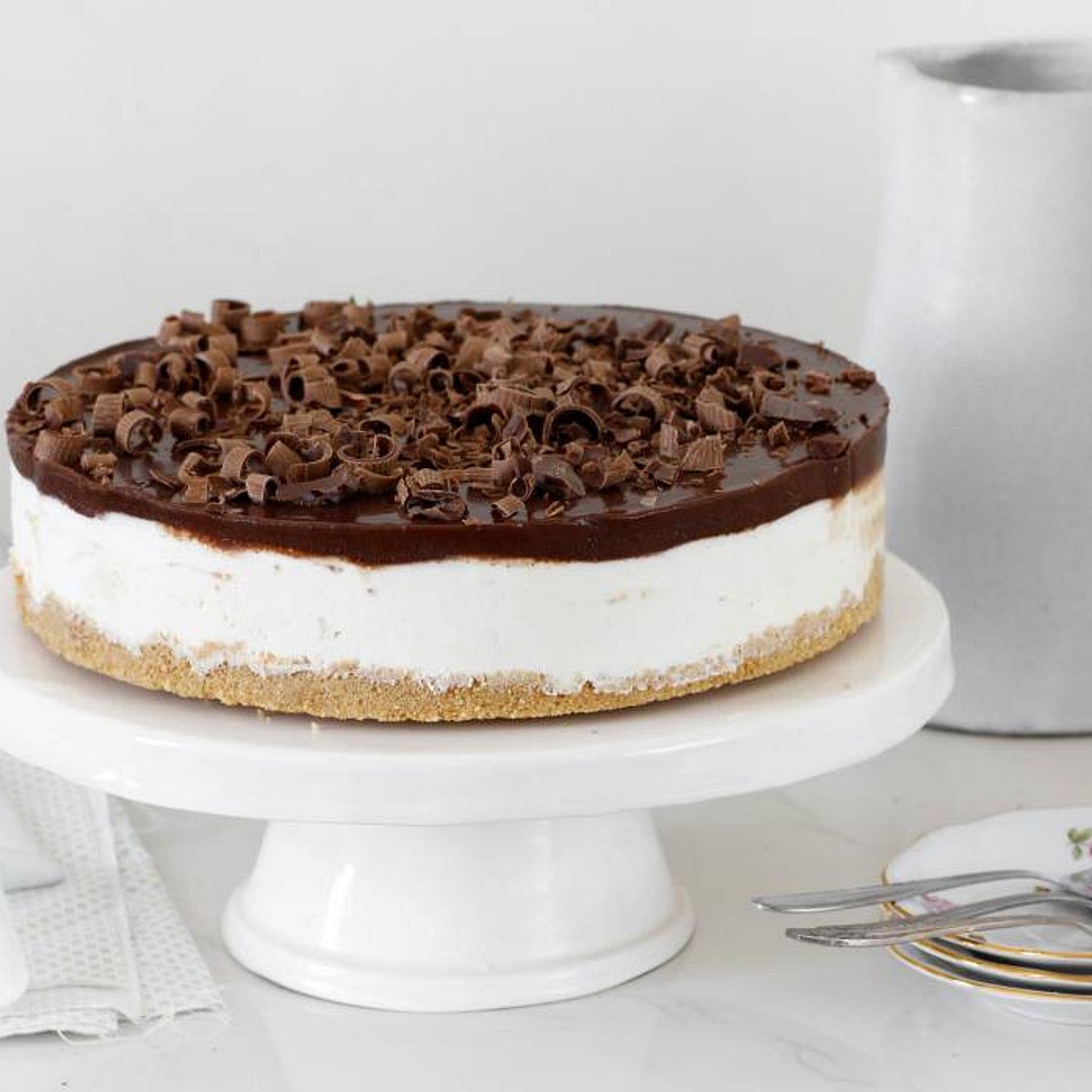 No-Bake Chocolate Cheesecake