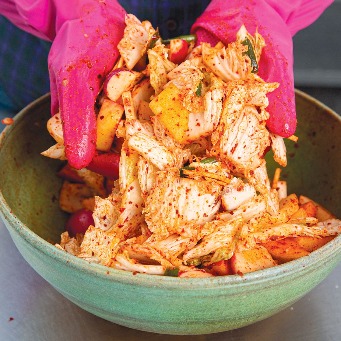 Apple Radish Napa Kimchi