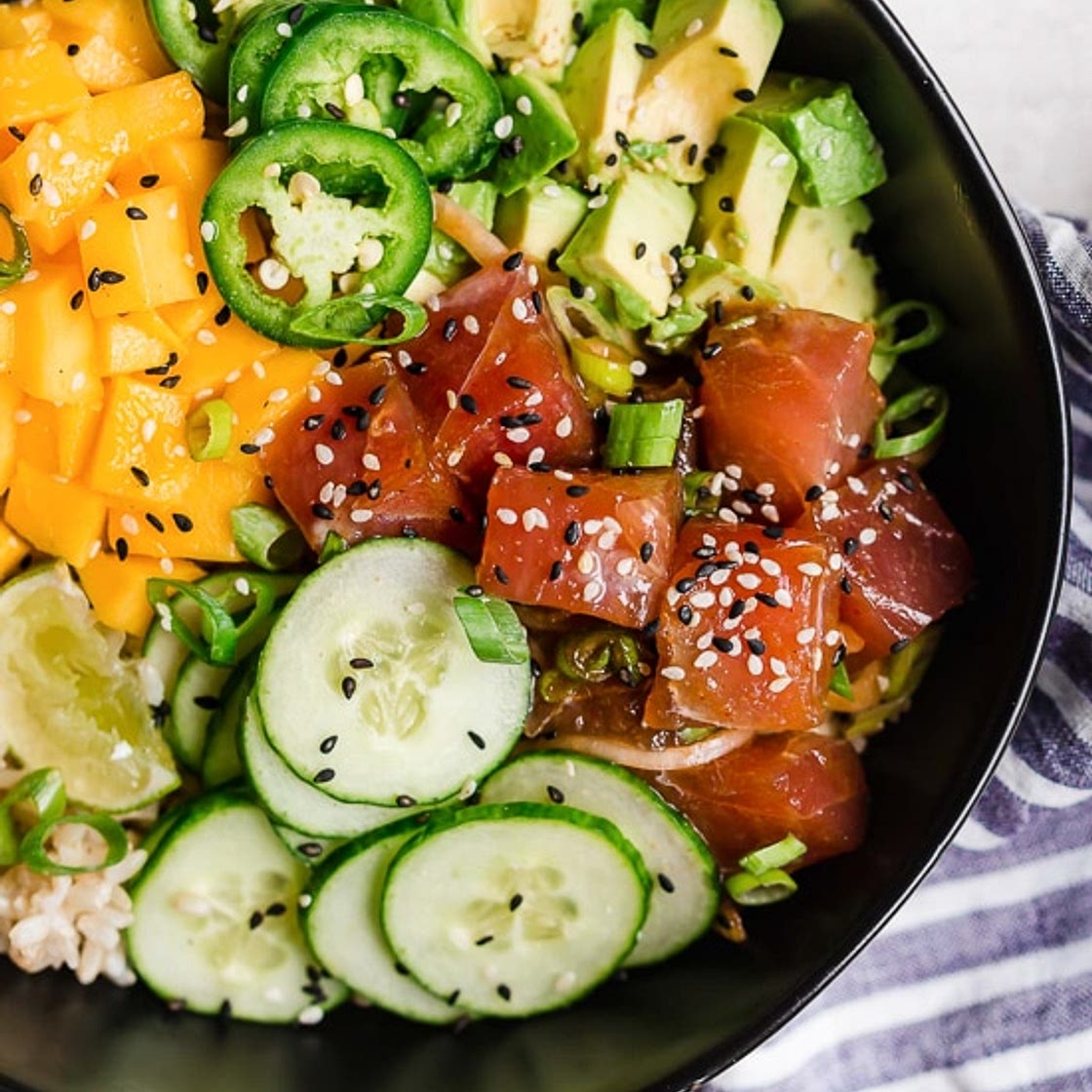 Ahi Poke Bowl with Mango