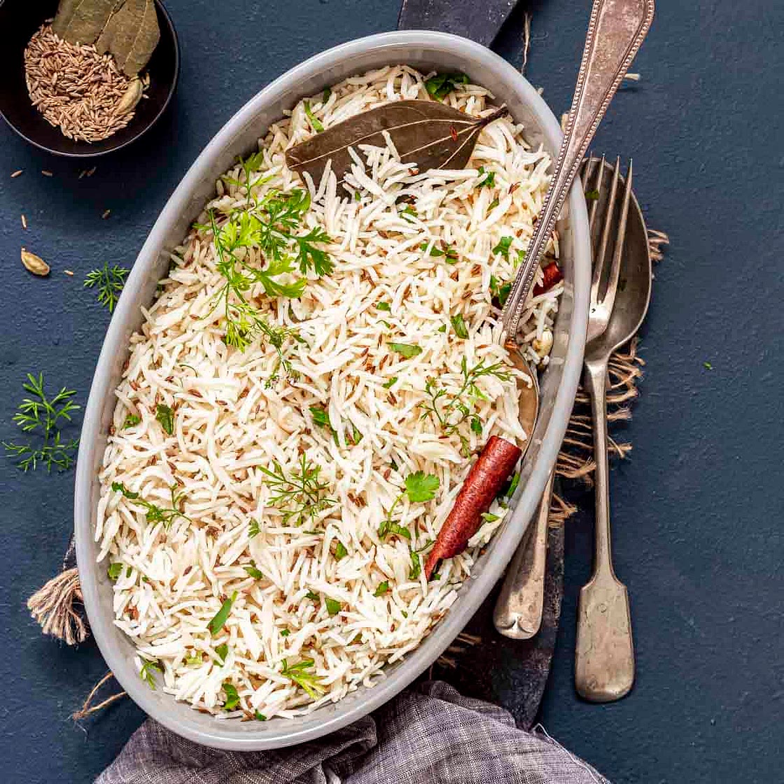 Jeera Rice(Indian Cumin Rice) - Stove Top & Instant Pot