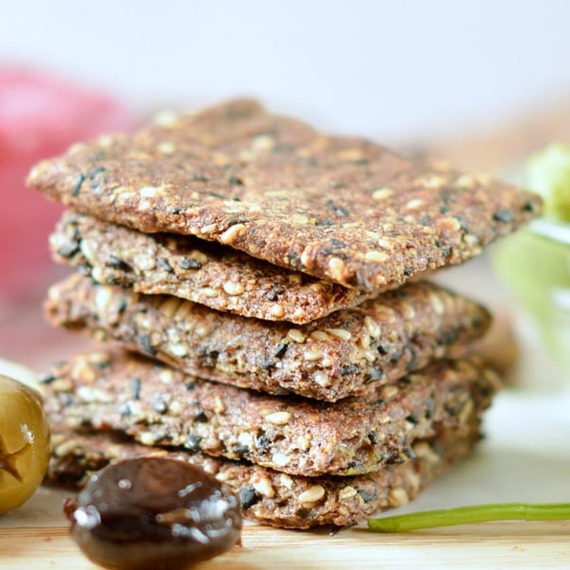 Flaxseed crackers paleo + vegan