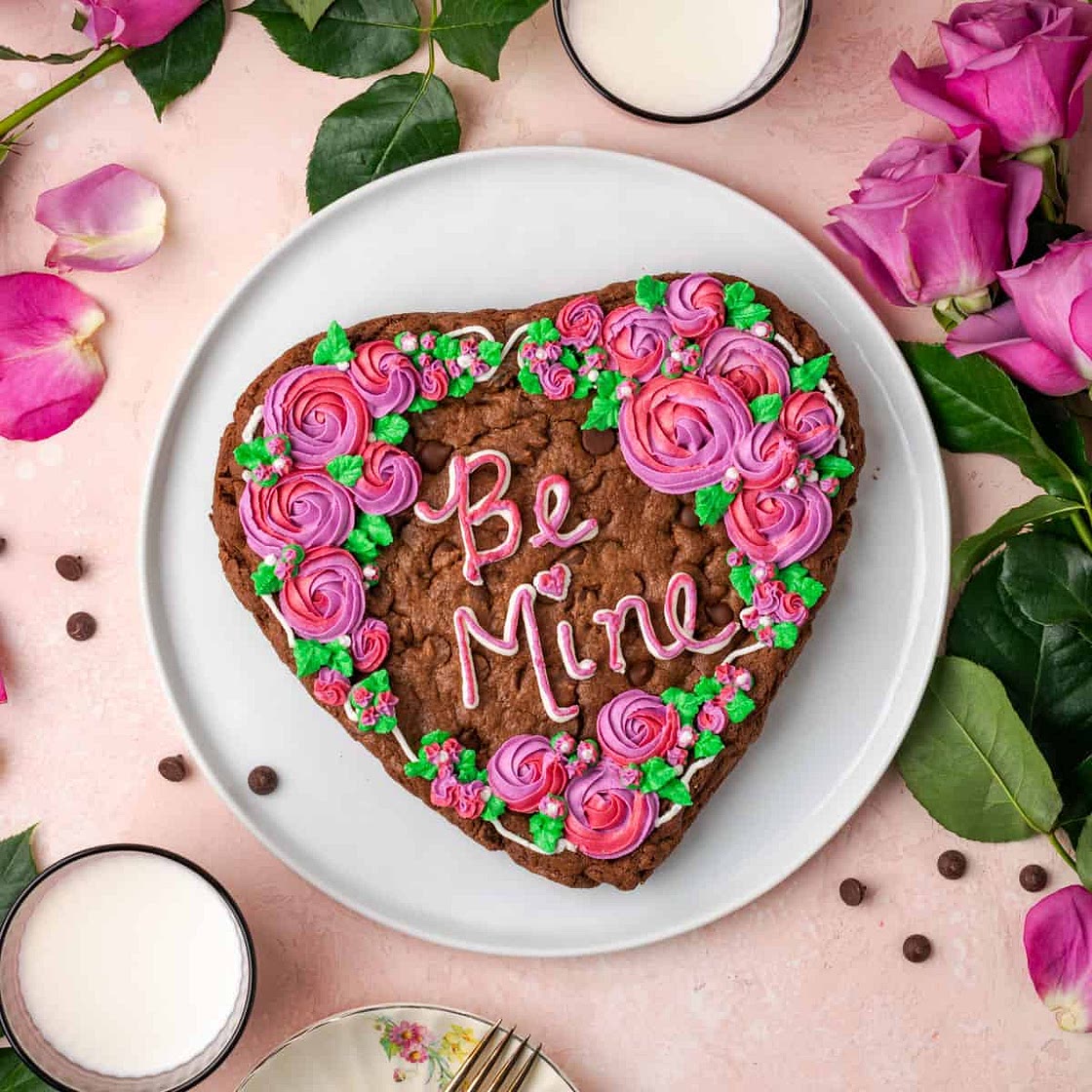 Valentines Cookie Cake