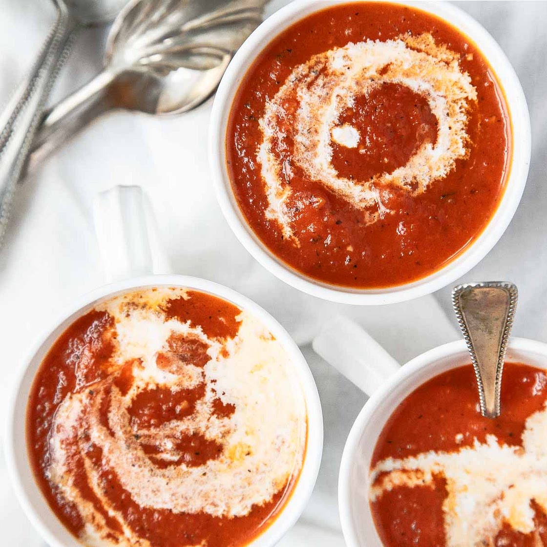 Roasted Tomato Soup Mugs Recipe