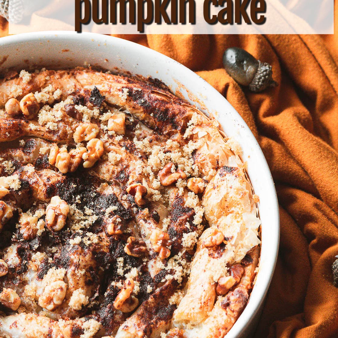 RUFFLED PHYLLO PUMPKIN CAKE