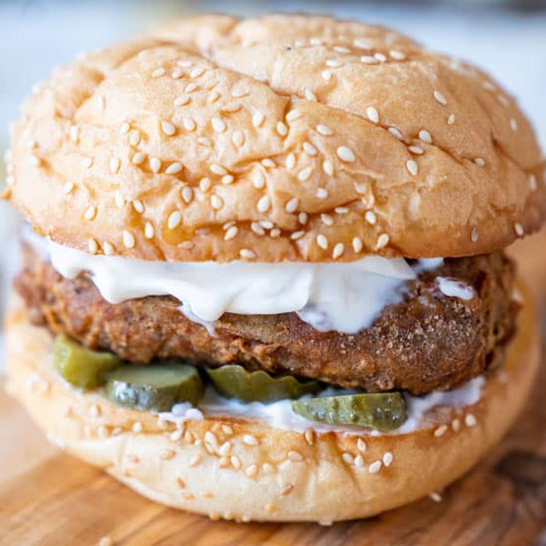 Vegan Popeye's Chicken Sandwich