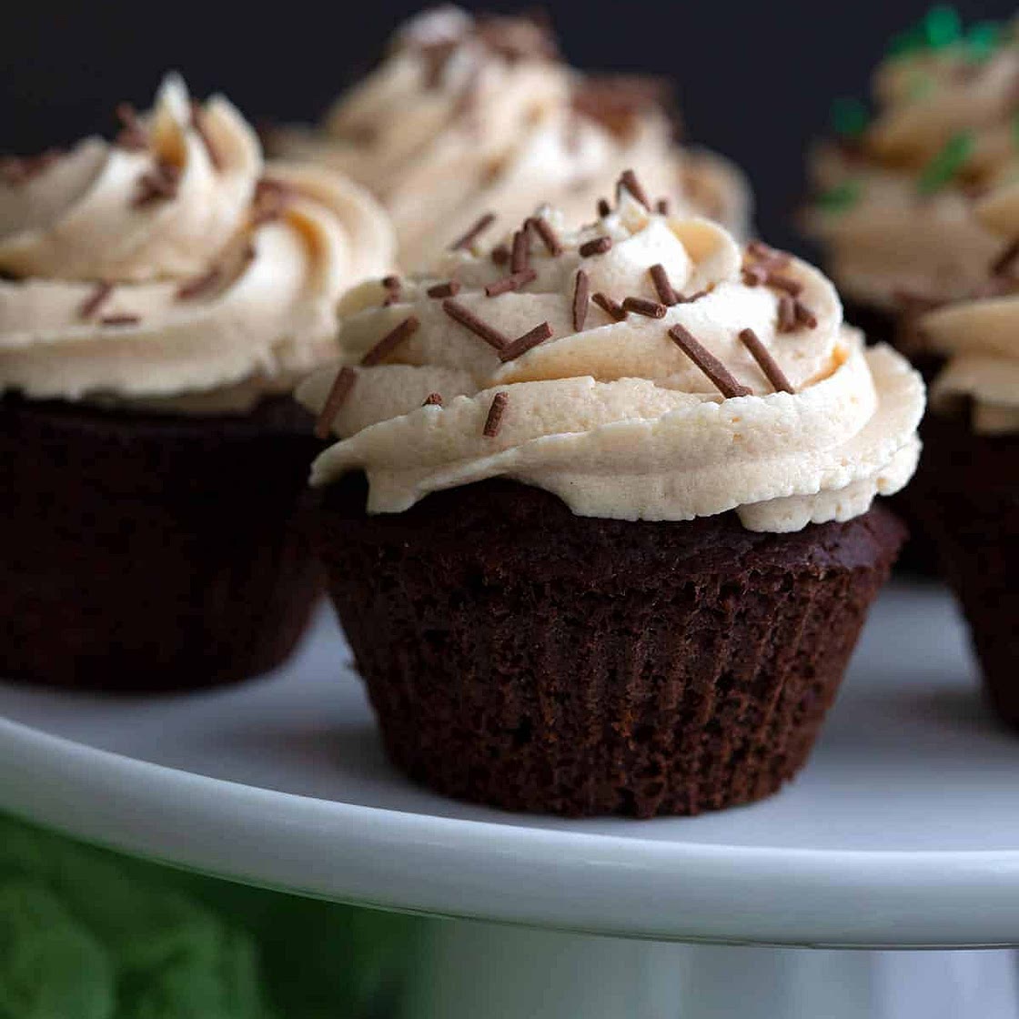 Keto Irish Cream Cupcakes