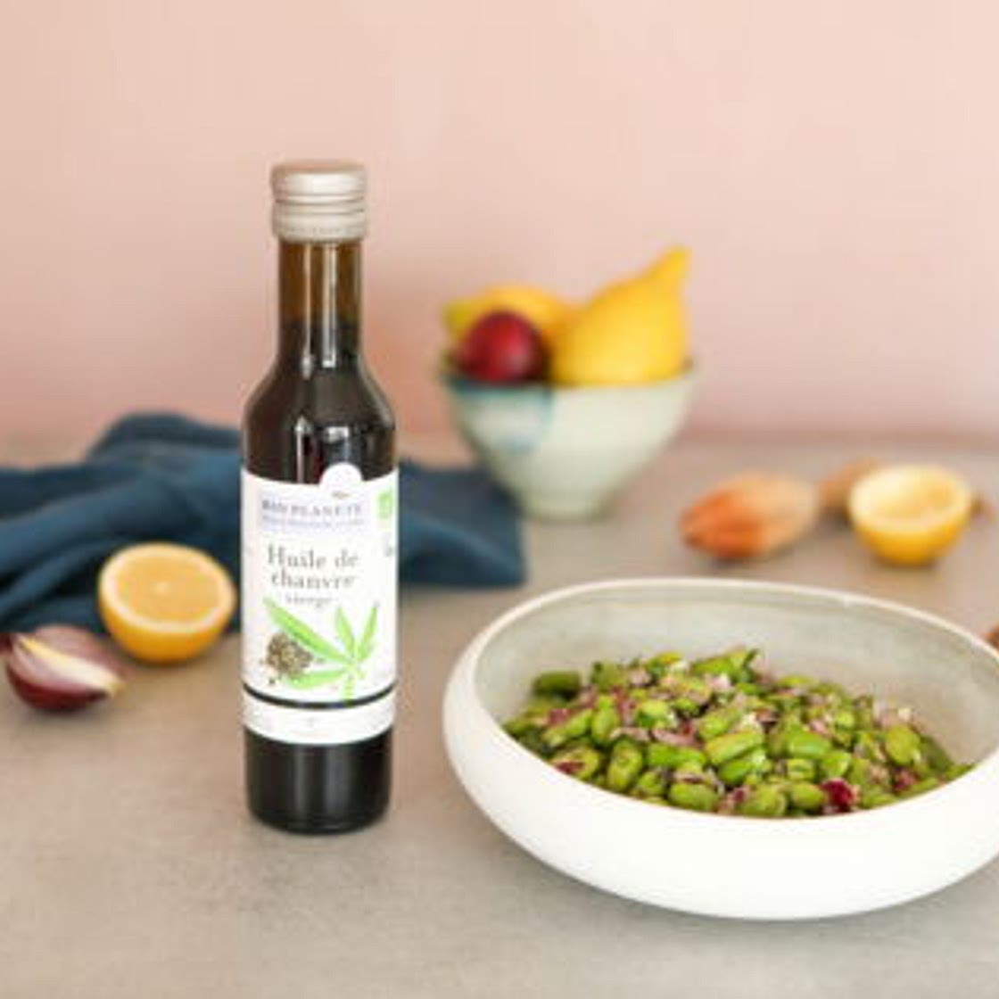 Salade de fèves à la coriandre