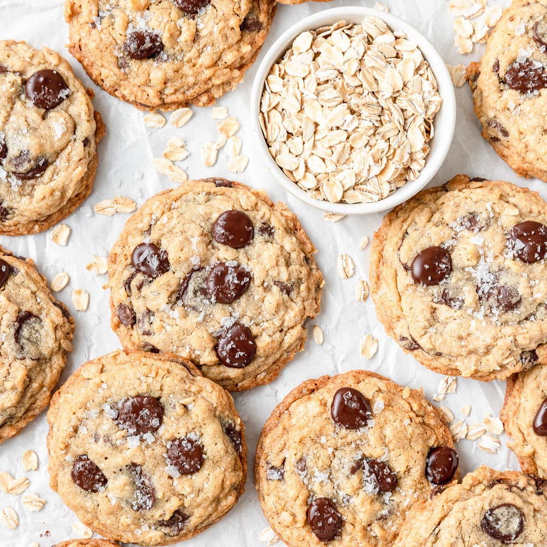 Brown Butter Oatmeal Chocolate Chip Cookies
