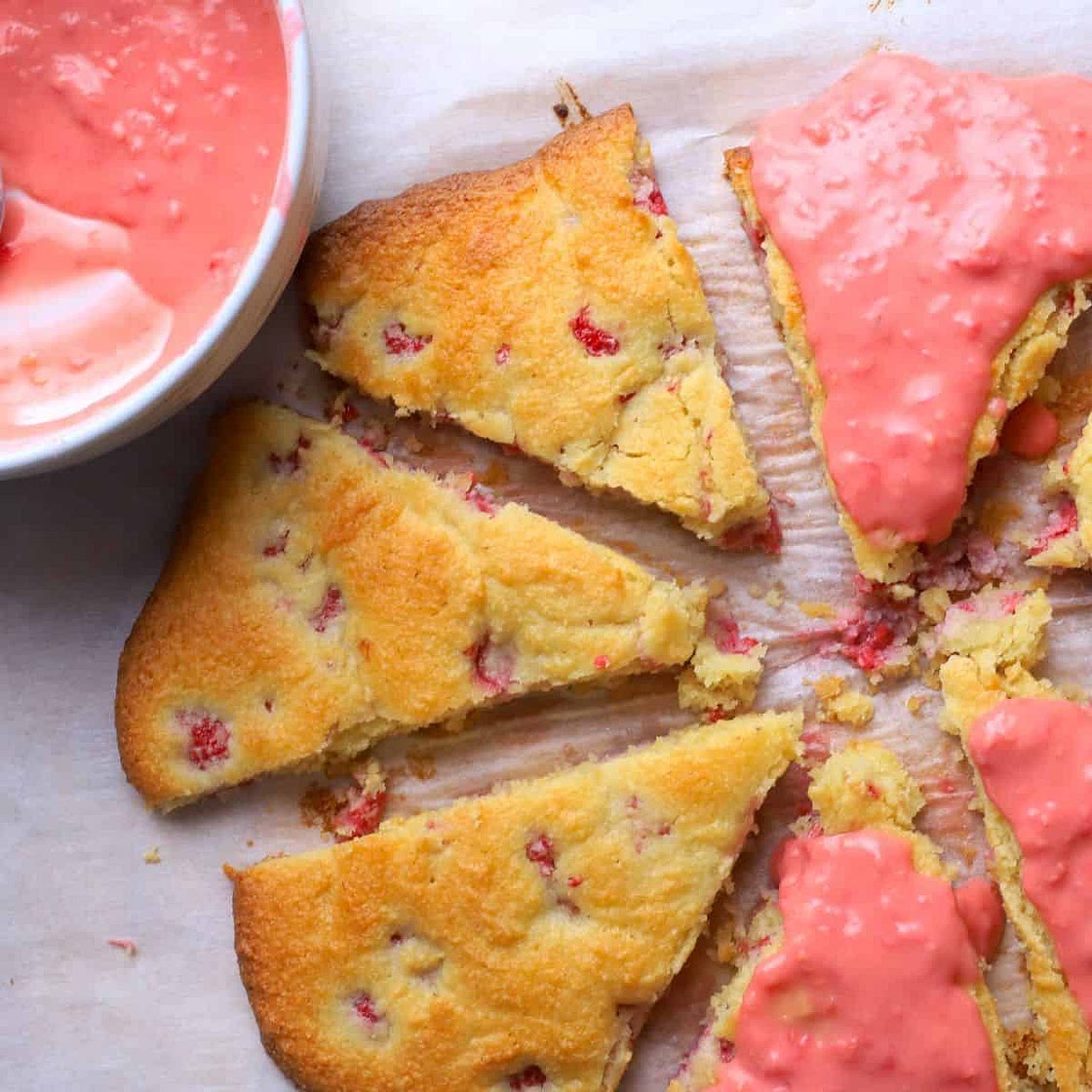 Low Carb Raspberry Scones