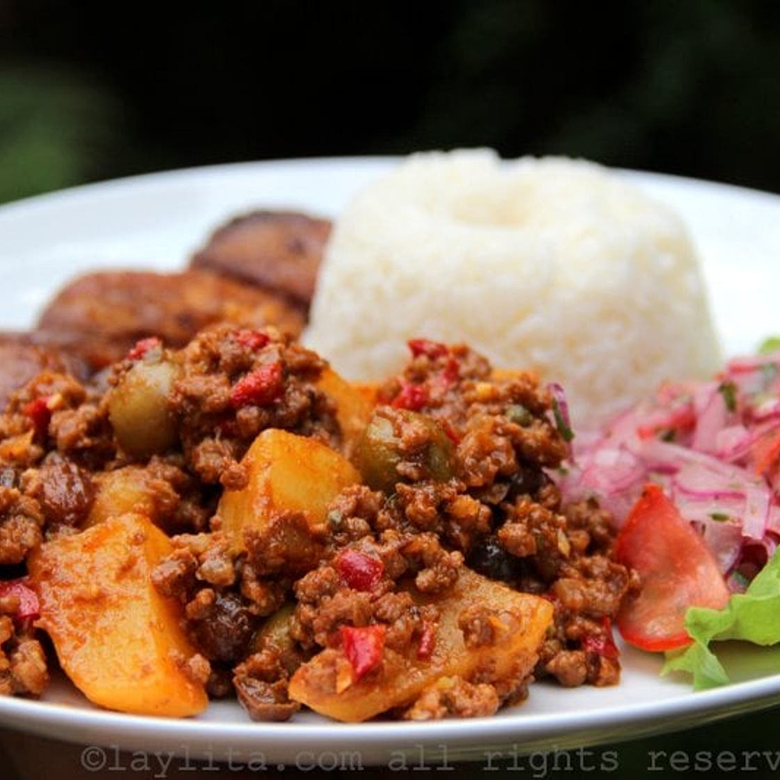 Cuban beef picadillo