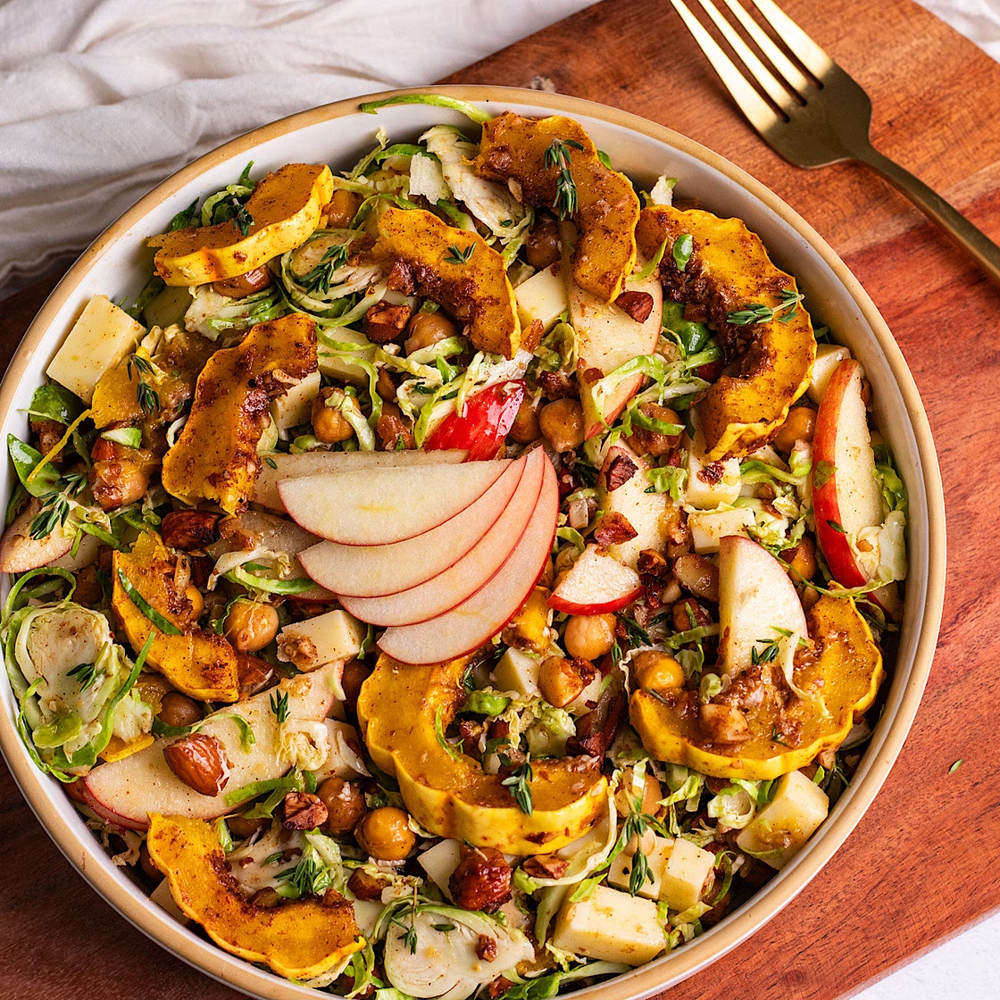 Harvest Shaved Brussels Sprouts Salad