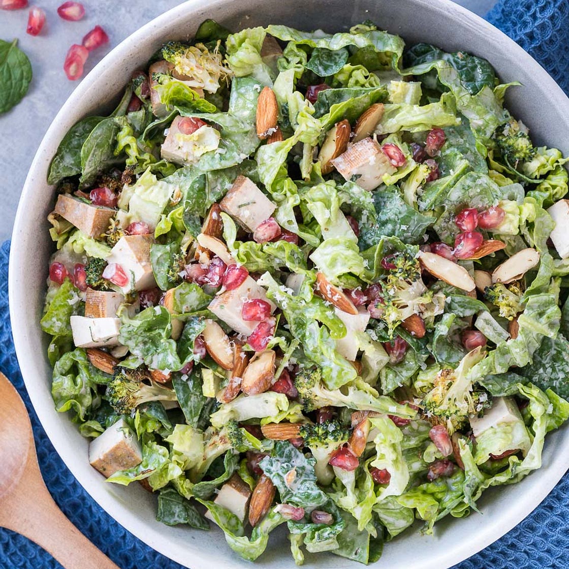 Winter Salad with Broccoli and Pomegranate