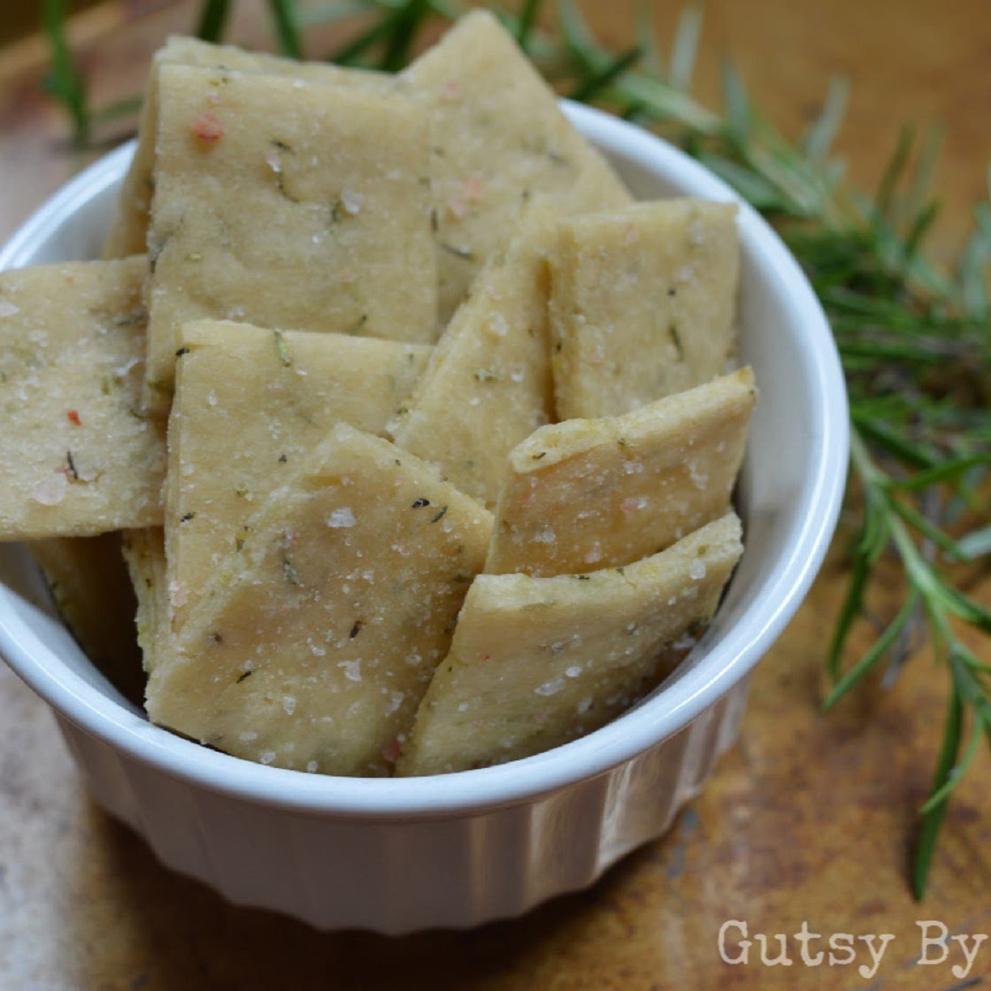 Gluten-Free Garlic Herb Crackers (AIP)