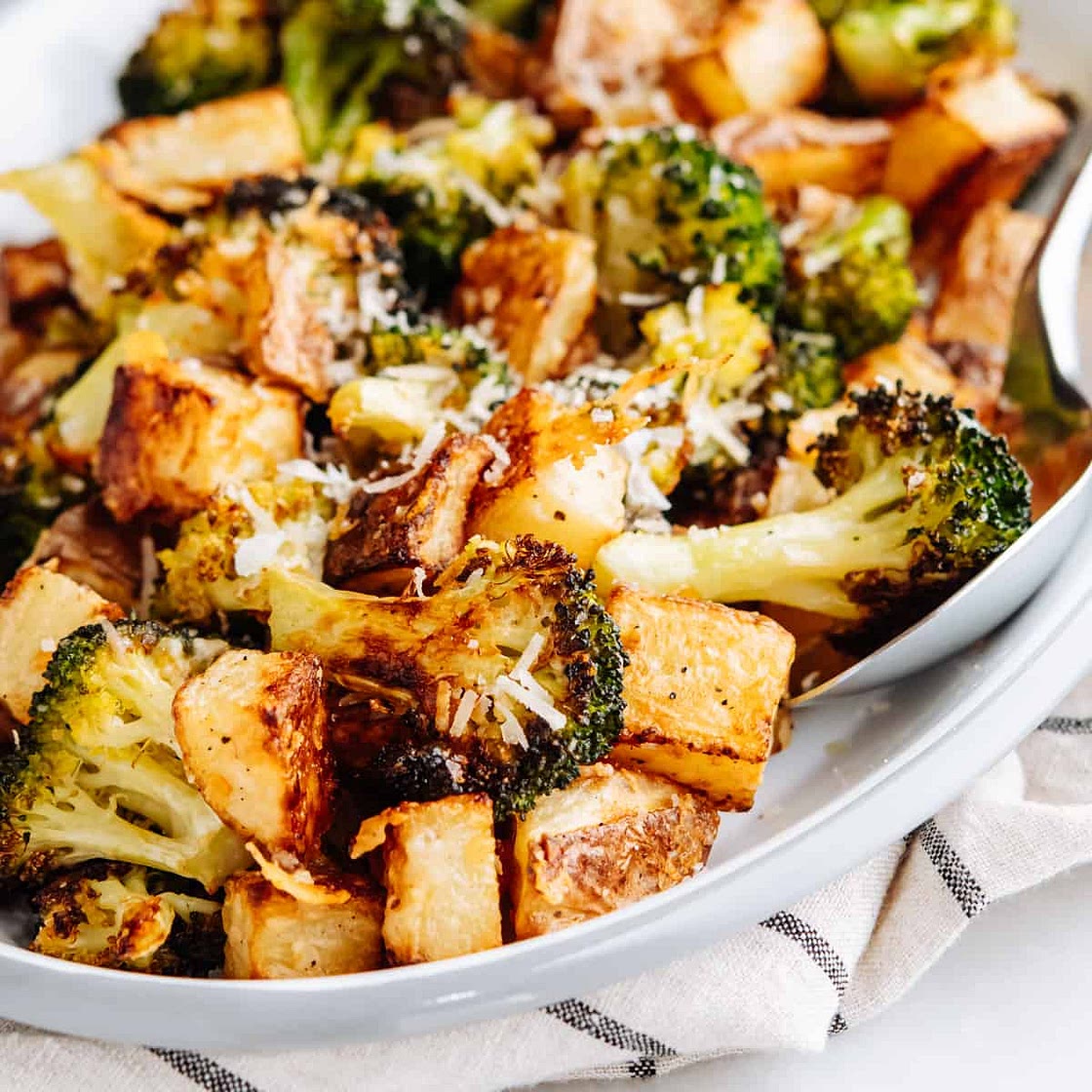 Roasted Potatoes and Broccoli