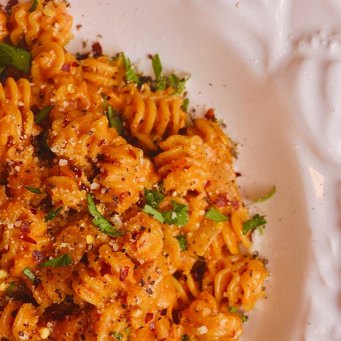 Spicy Rigatoni with Vodka