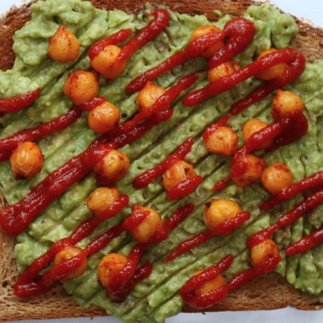 Avocado And Roasted Chickpea Toast Recipe by Tasty
