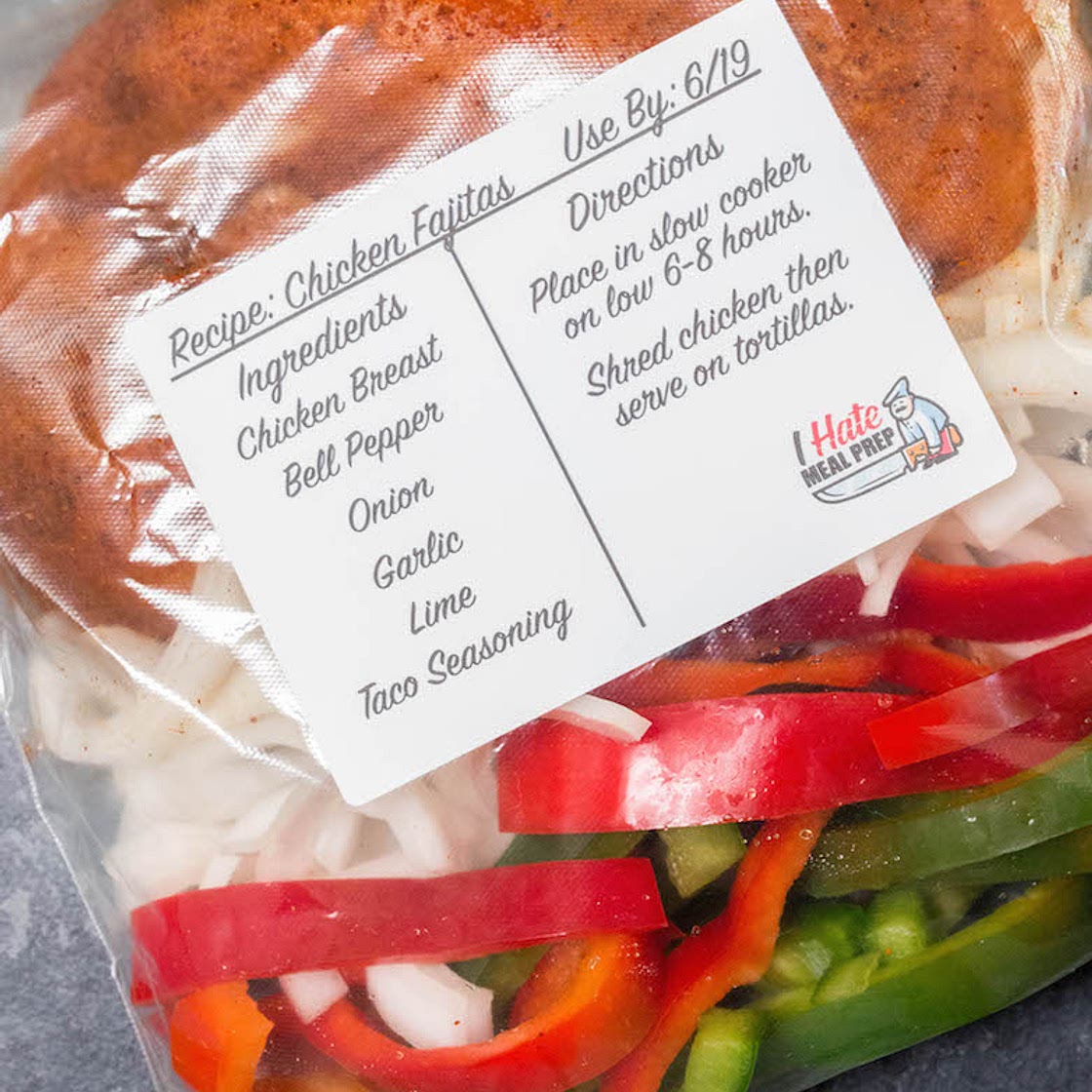 Freezer Chicken Fajitas Recipe