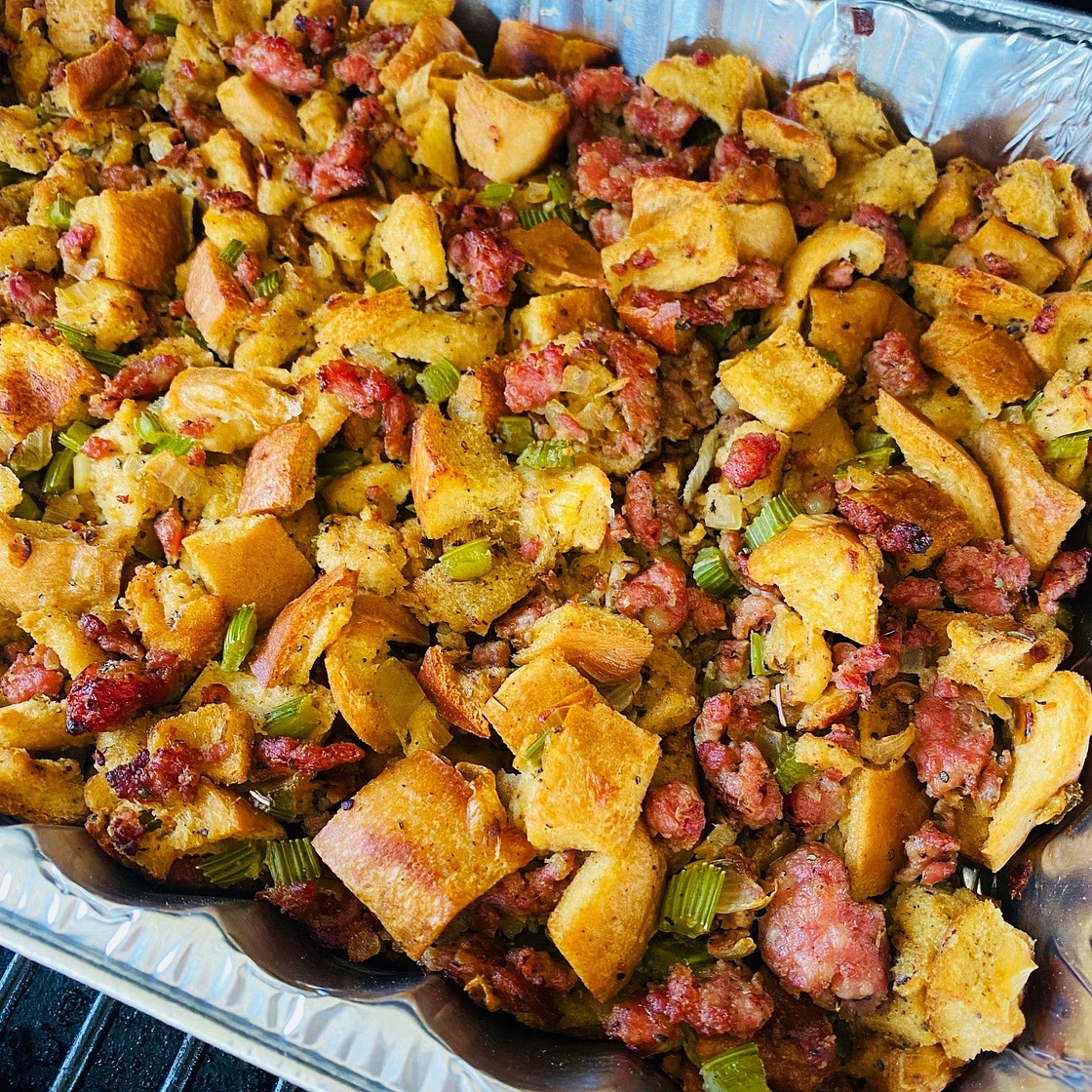 Blackstone and Pellet Grill Sausage Stuffing