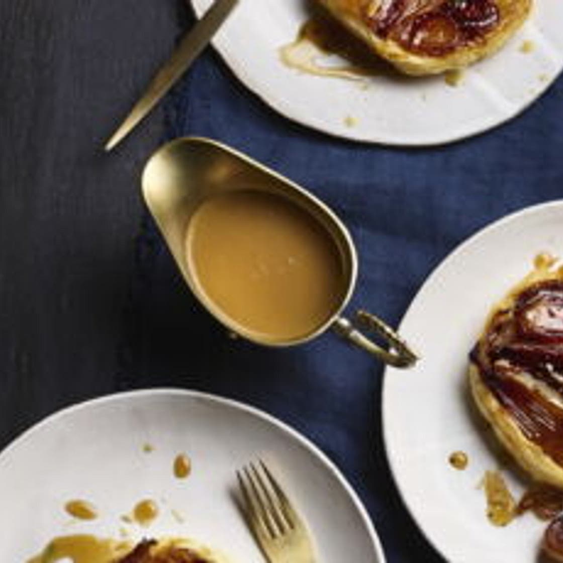 Tarte tatin aux échalotes