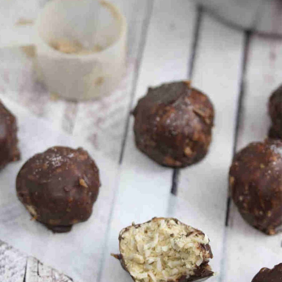 Chocolate Coconut Protein Balls (No-Bake, Gluten-Free, No Peanut Butter)
