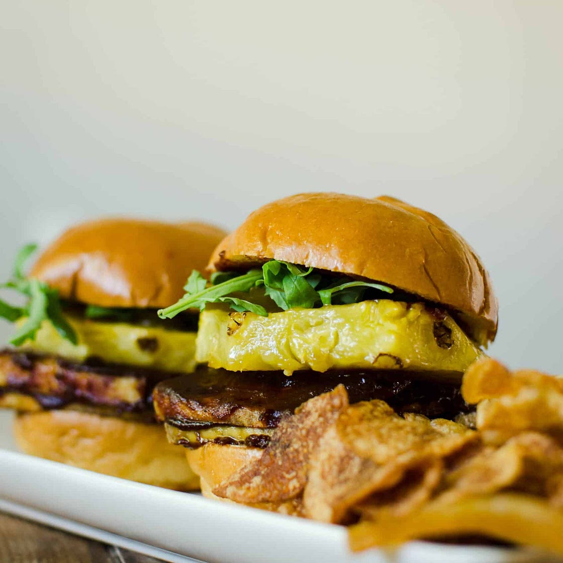 Vegan Caramelized Pineapple Jalapeno BBQ Sandwiches