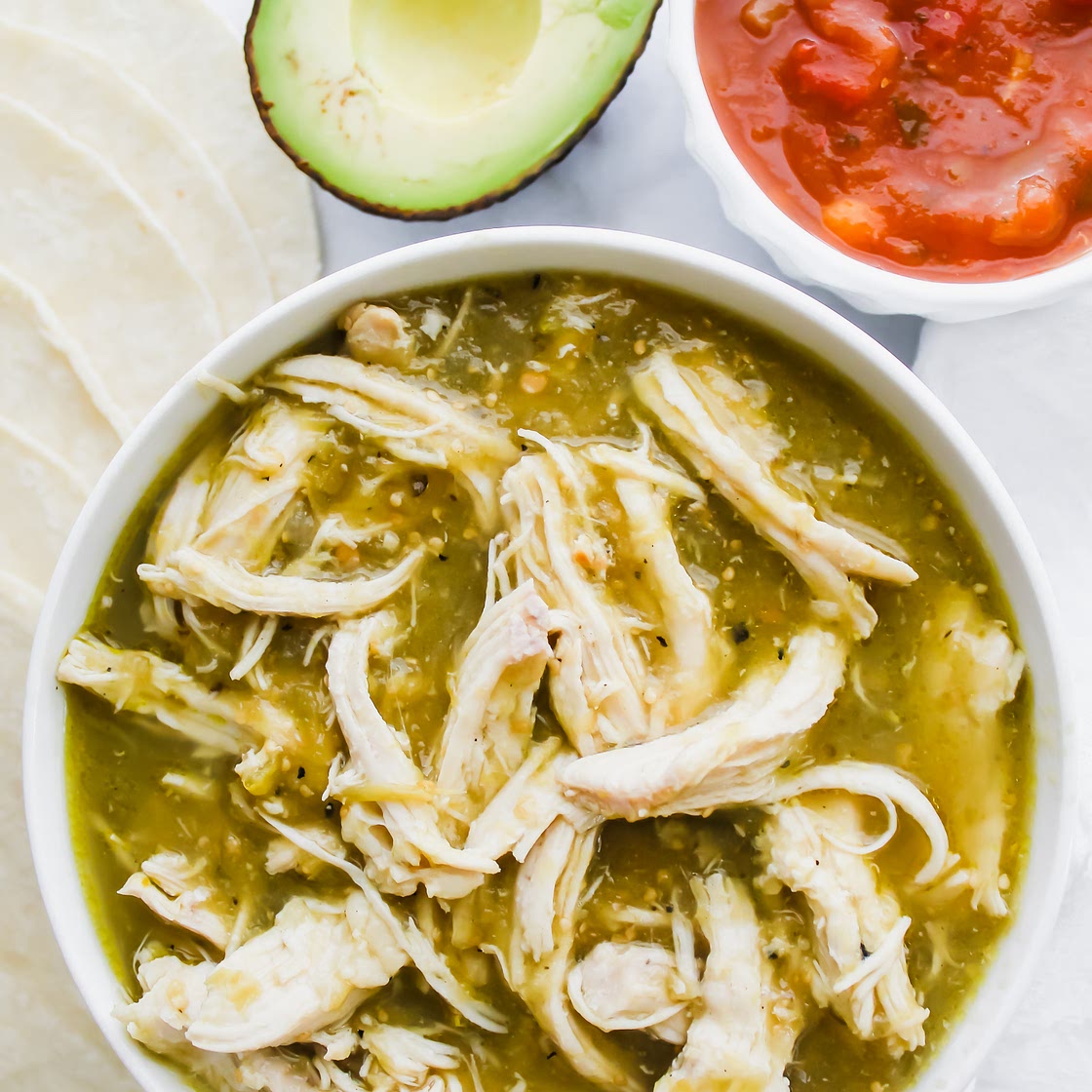 2 Ingredient Salsa Verde Chicken