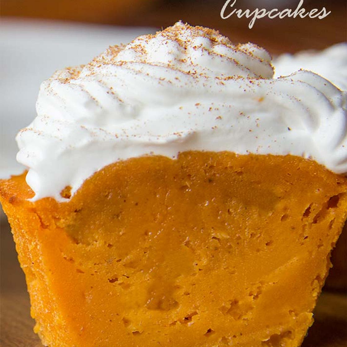 Impossible Pumpkin Pie Cupcakes