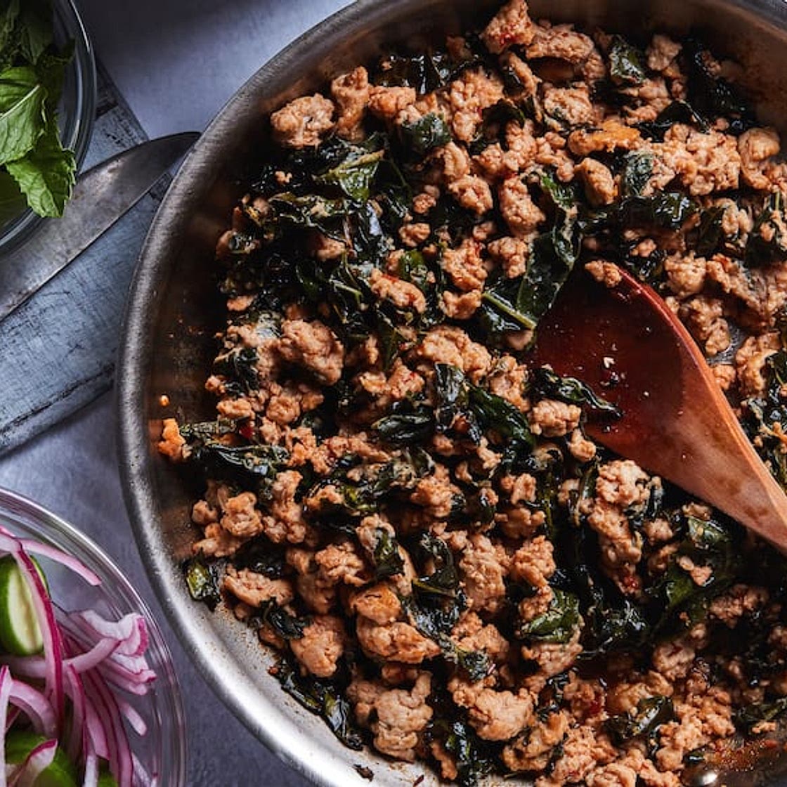 Chicken Larb Bowls