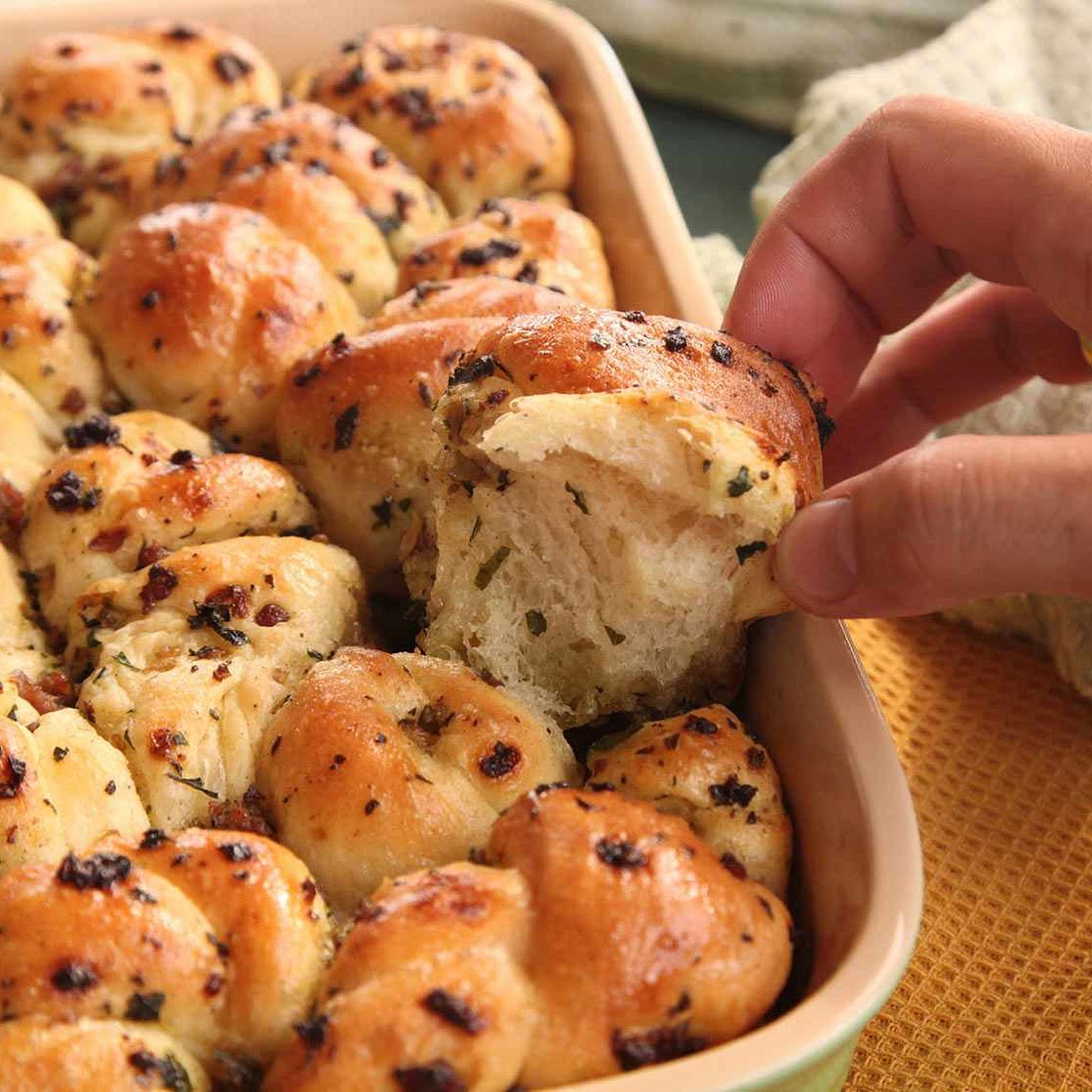 Pull-Apart Stuffing Rolls Recipe