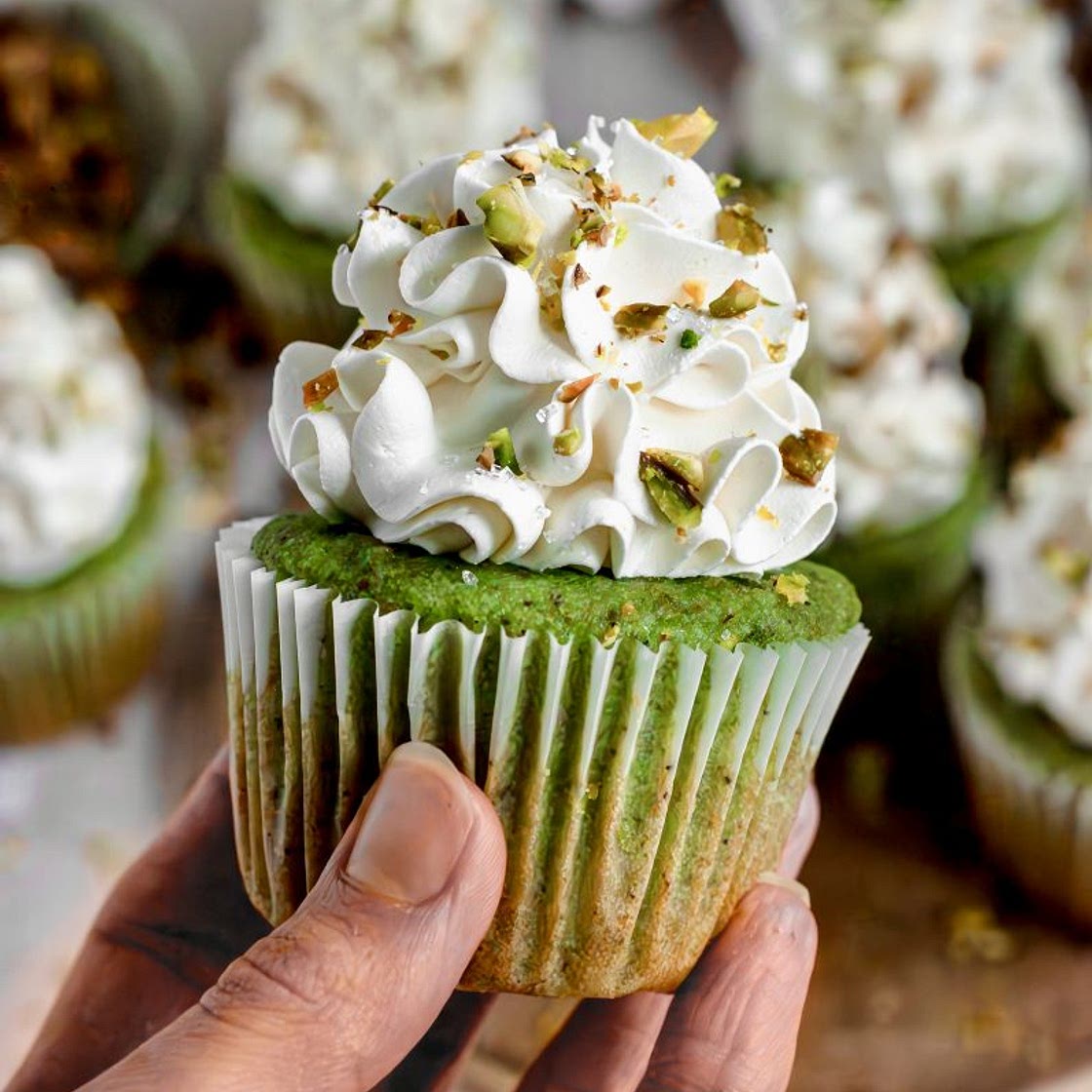 Pistachio Cupcakes (Gluten-Free & Dairy-Free Option)