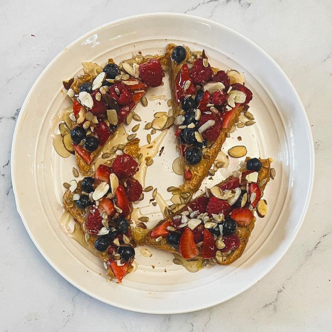 Peanut Butter and Berry Toast