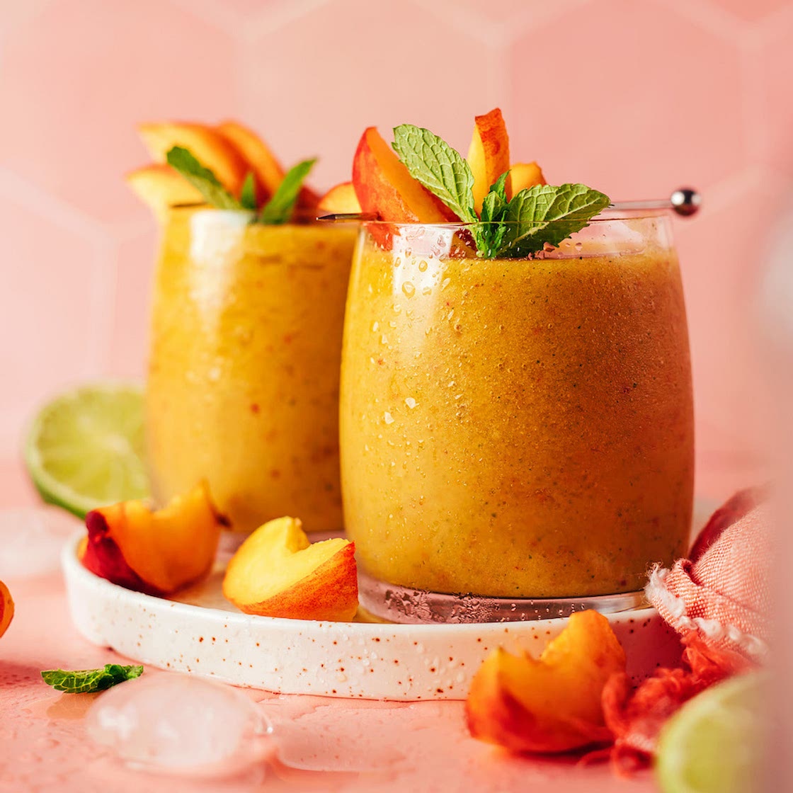Frozen Peach Daiquiri (2 Ways!)
