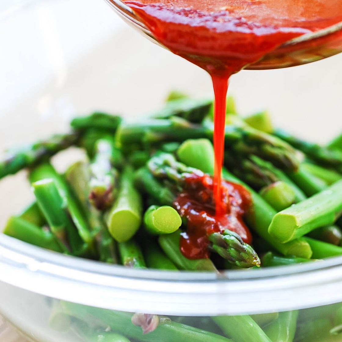 Asparagus with Gochujang Sauce